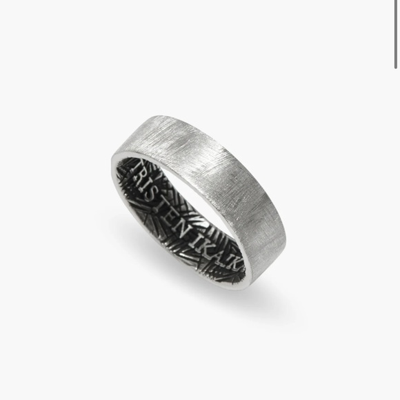 Tristen Ikaika Silver Men's Ring - Picture 1 of 5